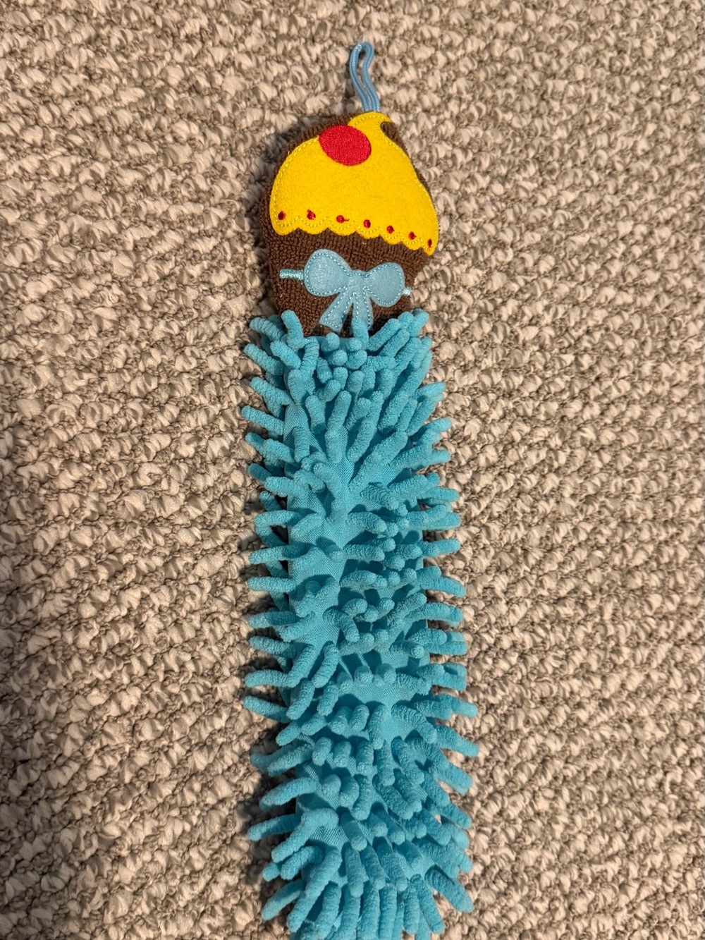 Blue & Yellow cupcake Mop Plush - Cupcake Design